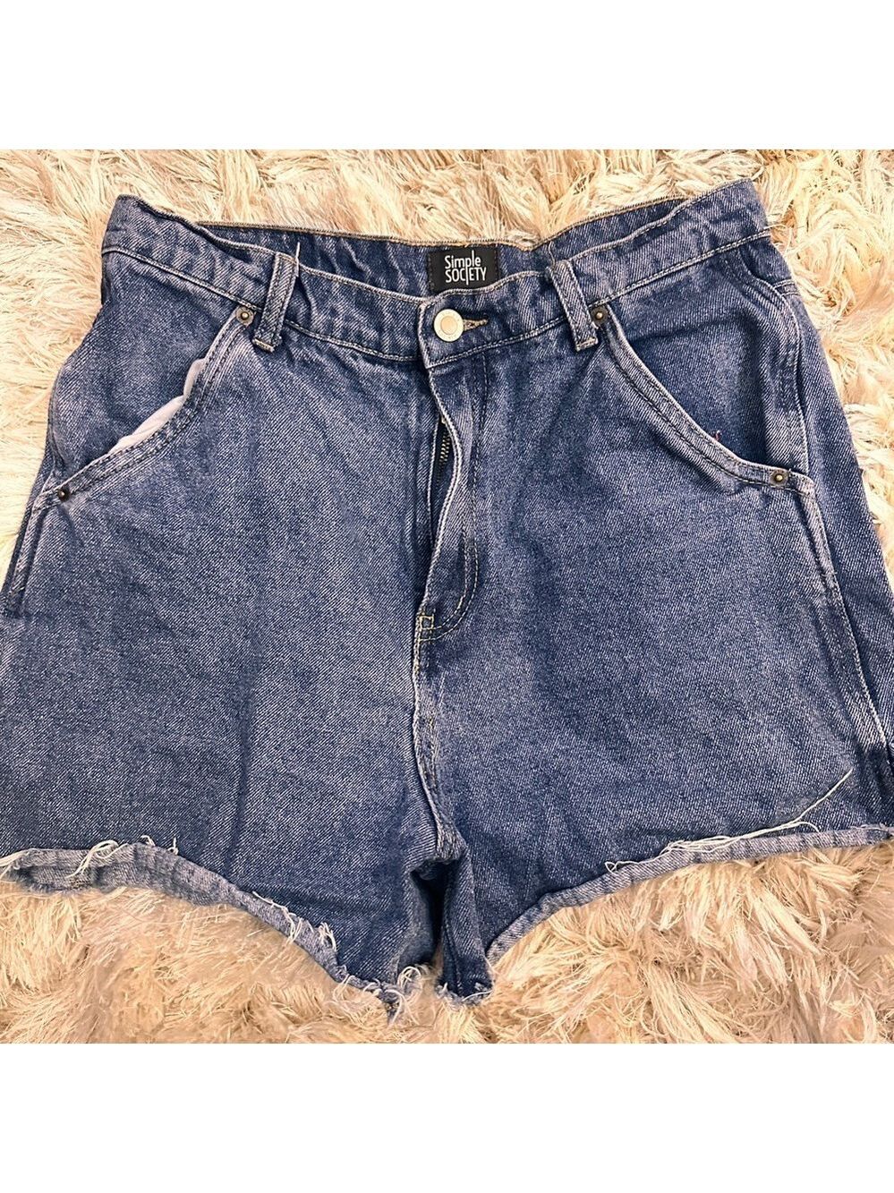 Simply Society Women's Classic Blue Jean Shorts
